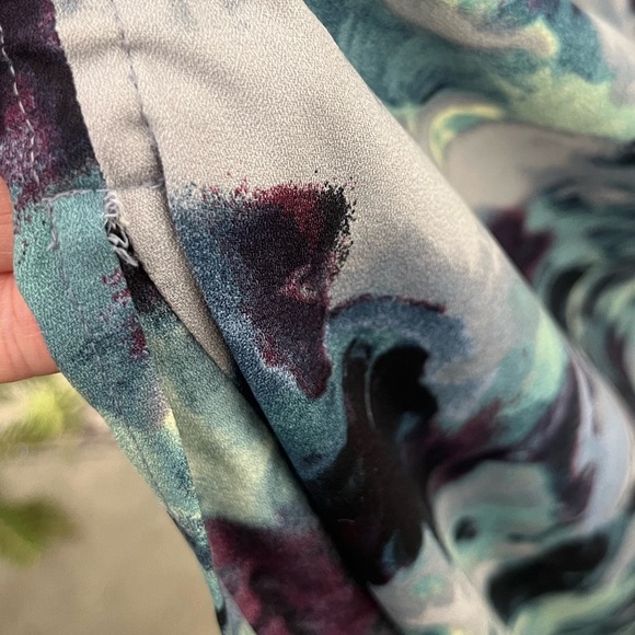 NWT Open Edit Ruched Detail Midi Dress with Front Slit - Picture 4 of 6